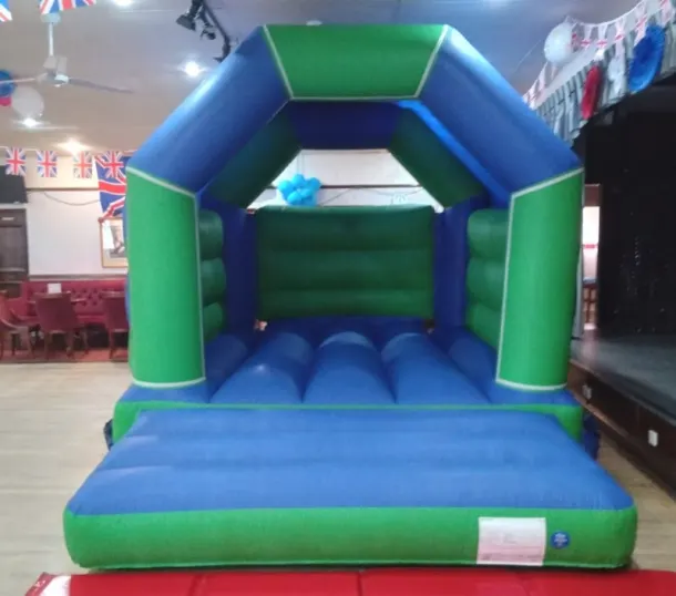 Green Blue Bouncy Castle 11x15 No Theme