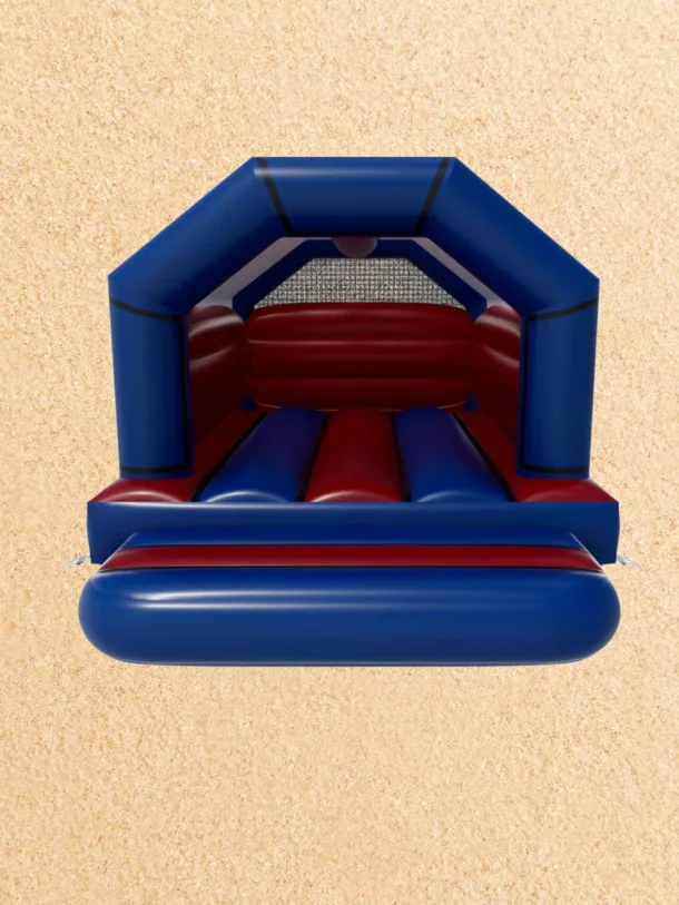 Blue And Red Themed Bouncy Castle