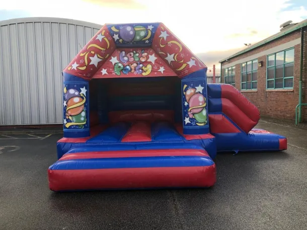 Blue And Red Lets Party 18x14ft Combi With Lights And Music