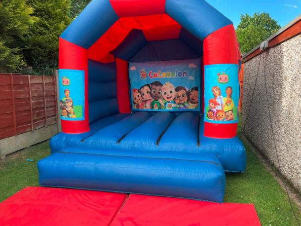 12ft X 12ft Blue And Red Castle -cocomelon Theme