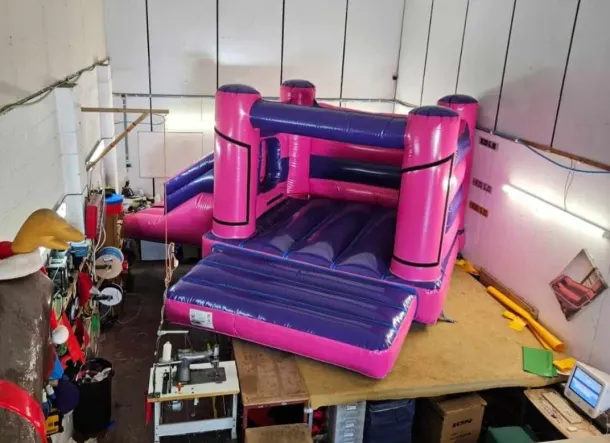 18ft X 14ft H Frame Pink And Purple Side Slide Combi