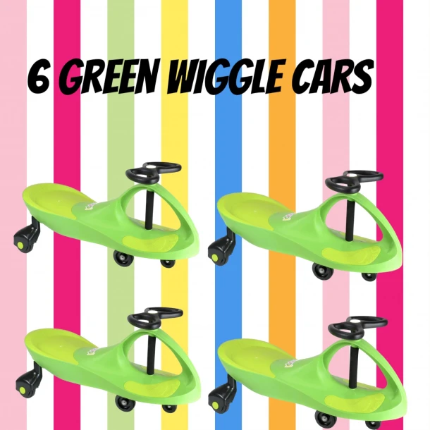 6 Green Didi Cars