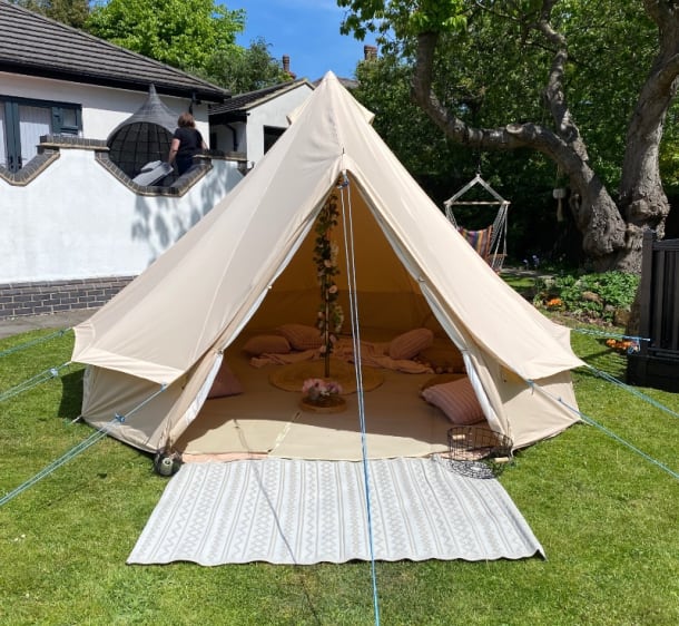 4m Bell Tent Hire - Overnight