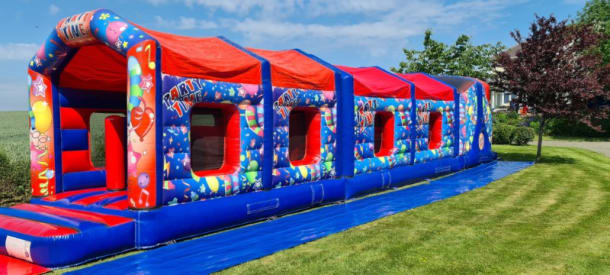 57ft Party Time Full Assault Course Fun Run