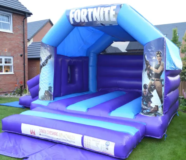 Fortnite Slide Combo Castle 15ft X 17ft Blue And Purple