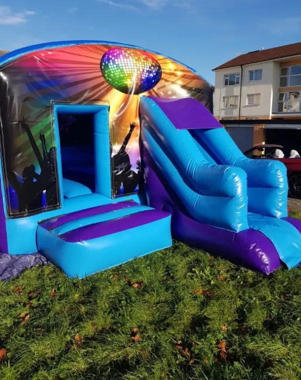 Disco Bouncy Castle Slide