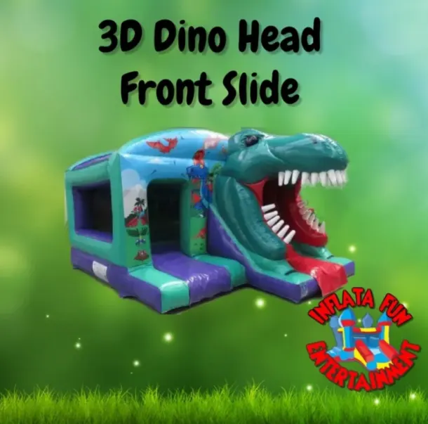 Dinosaur 3d Head Front Slide