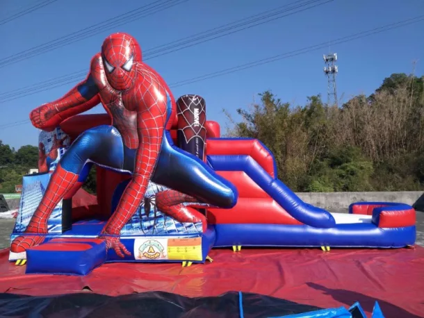 3d Spiderman Castle With Slide