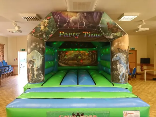 Unicorn Disco Bouncy Castle