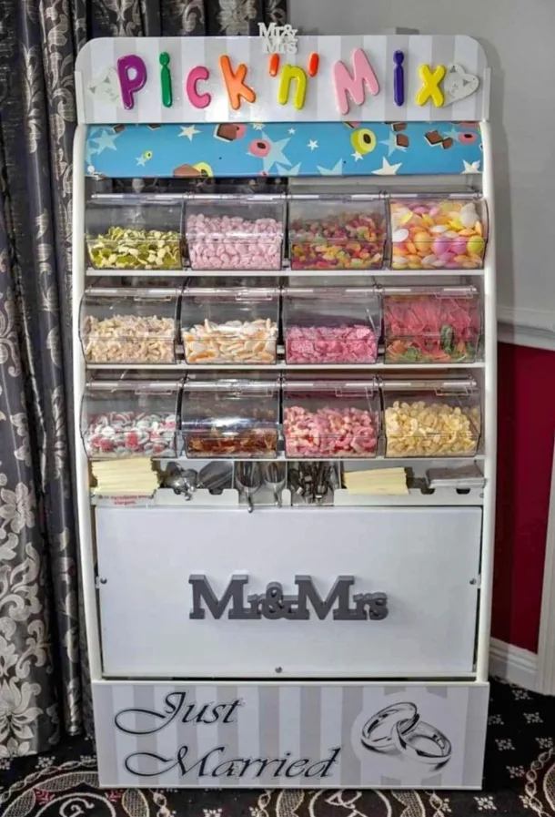 Pick N Mix Stand Hire Branded Personalised Custom