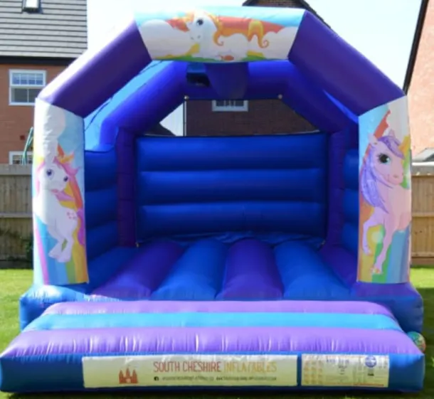 Unicorn Castle 12ft X 15ft Purple And Blue