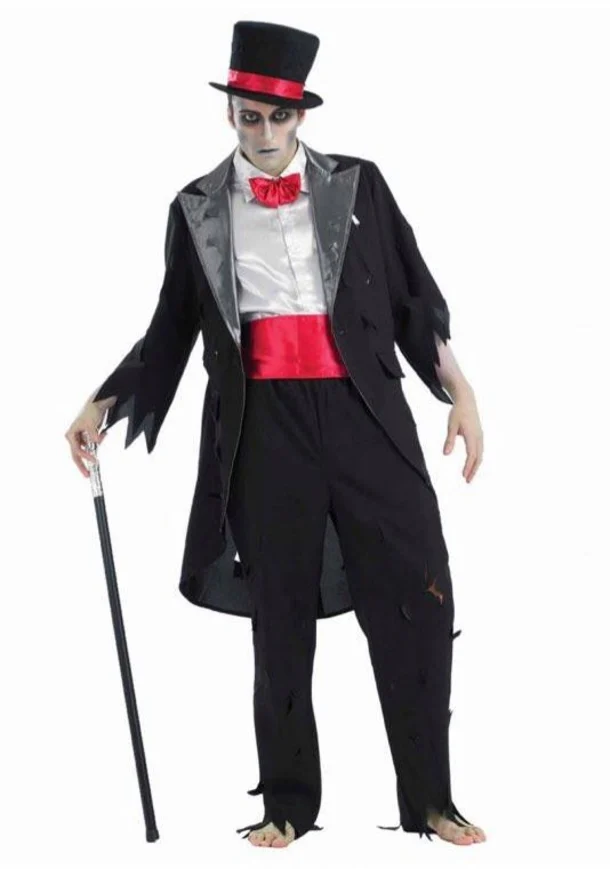Zombie Corpse Groom Fancy Dress Costume (medium)