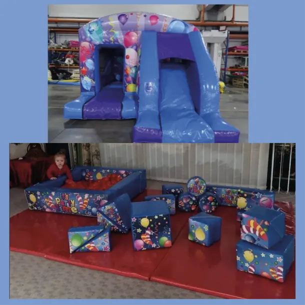 Blue And Purple Party Front Box Combi Disco Package