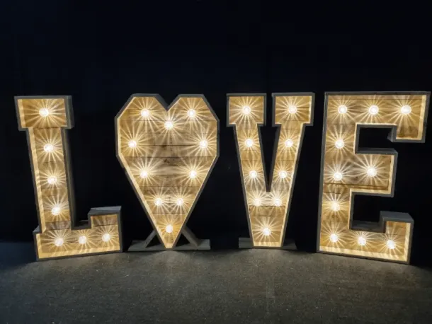 4ft Light Up Love Letters