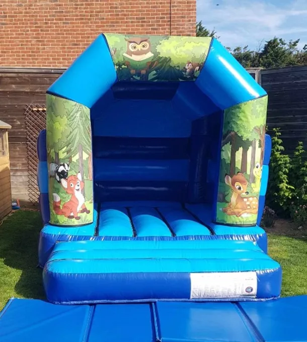 Junior Woodland Animals Themed Bouncy Castle 9x11