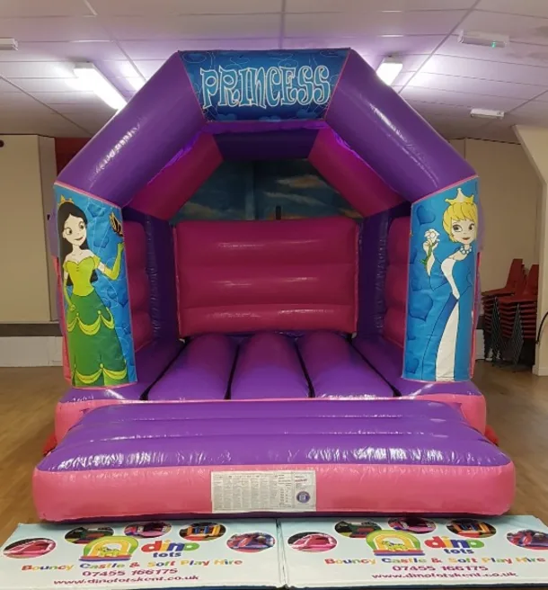 Pink Purple Bouncy Castle 11x15 Princess Theme