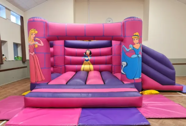 Princess Theme Combi Castle With Slide