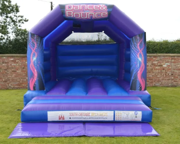 Dance And Bounce Castle 12ft X 15ft Purple And Blue