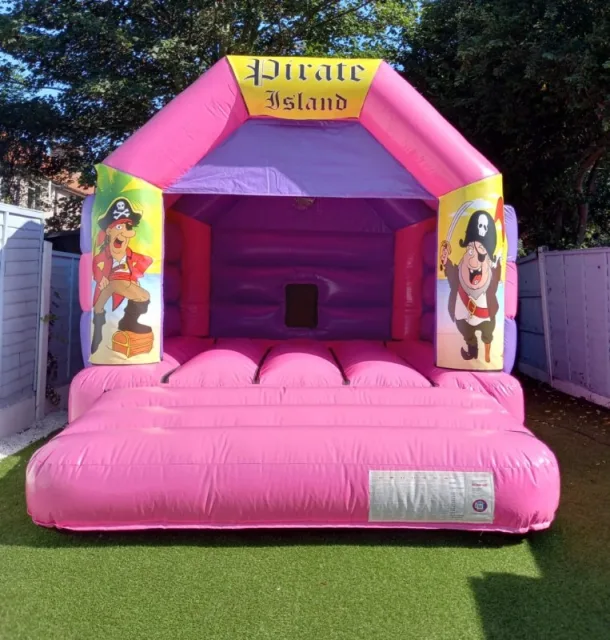 12x15 Pink And Purple Pirates Bouncy Castle