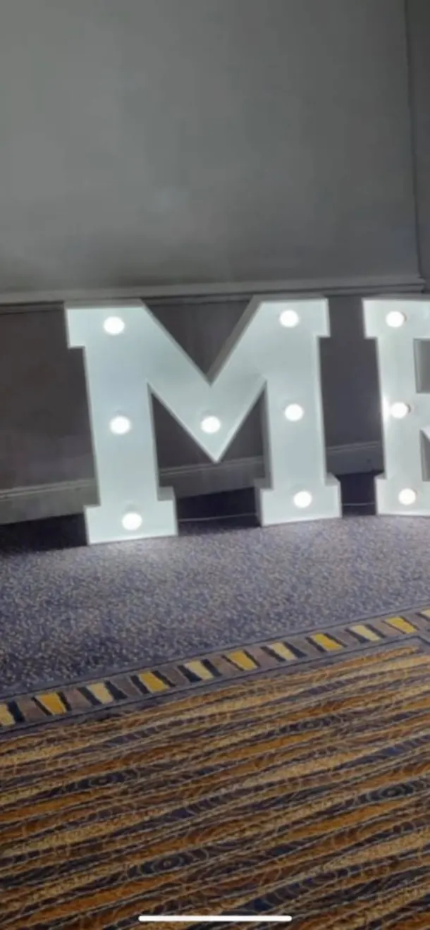 Light Up Letter - M