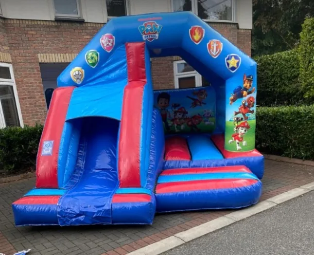 Paw Patrol Bouncy Castle And Slide