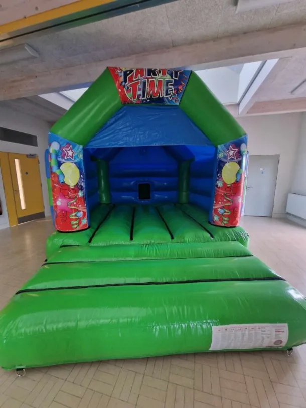 Party Time Green Bouncy Castle