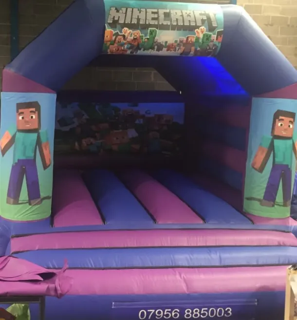 Minecraft Bouncy Castle - 12 X 14