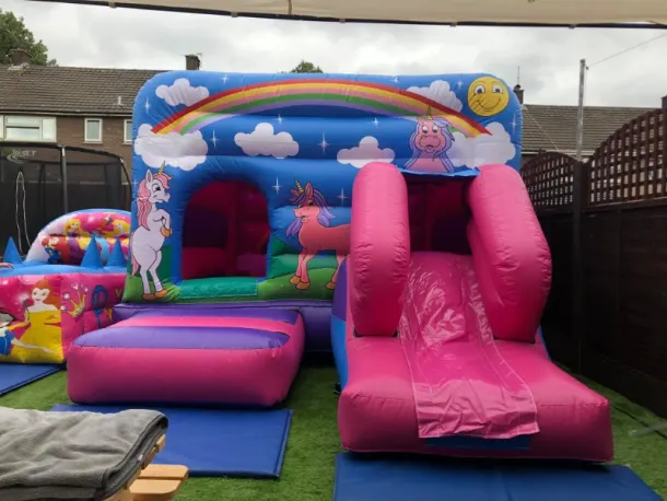 Unicorn Bouncy Castle Combi