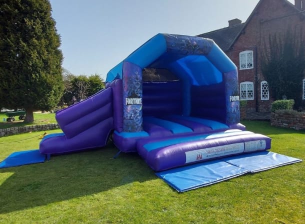 Fortnite Slide Combo Castle 2 15ft X 17ft Blue And Purple