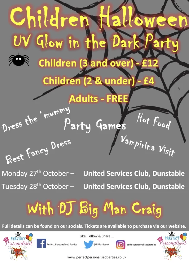 Children Halloween Glow In The Dark Party - United Services