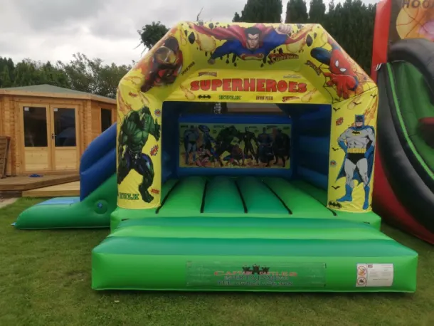 Super Hero Slide Bouncy Castle