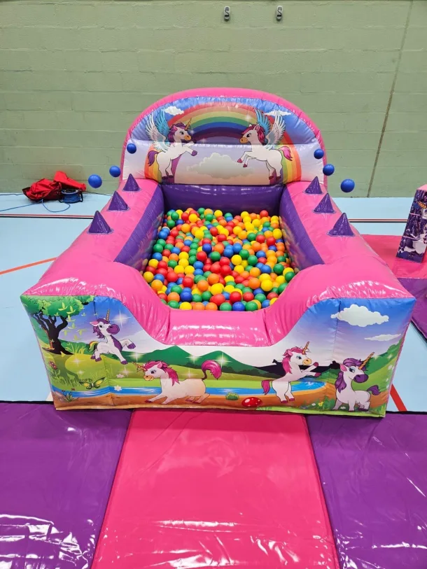 Unicorn Inflatable Air Juggler Ball Pit