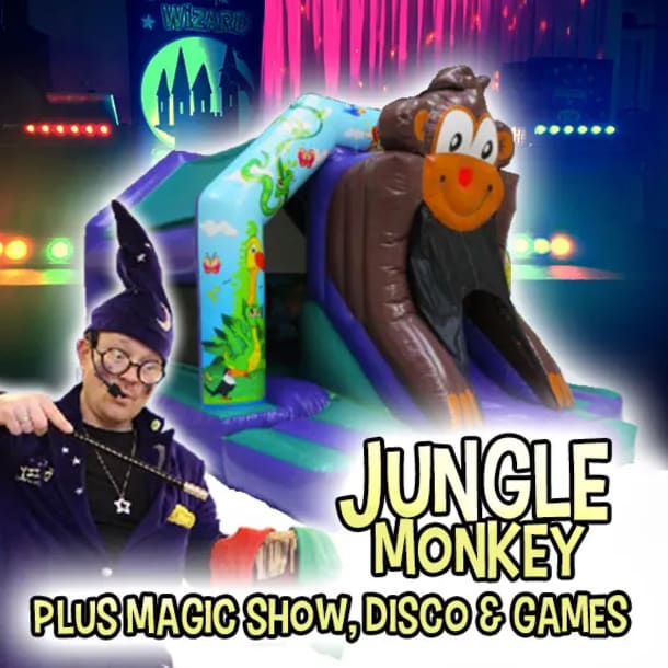 Jungle Monkey And Magic Show Little Disco  Games - 2hr Package