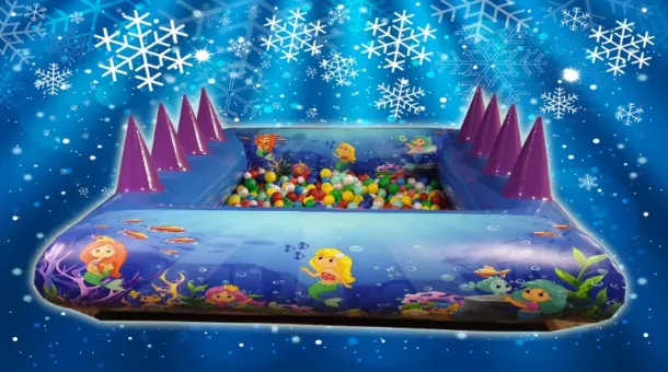 Single Rim Ball Pool With Air Jugglers