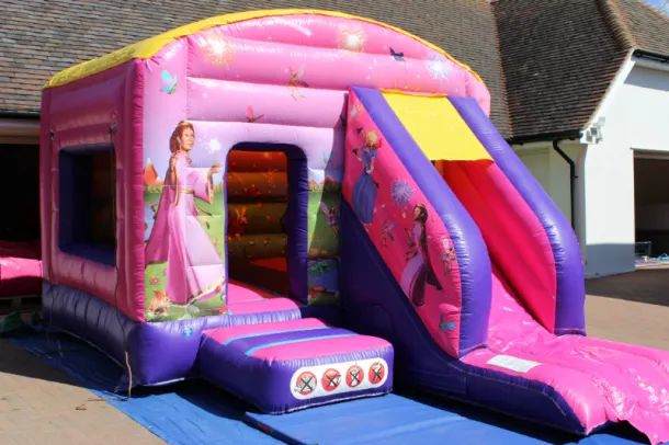 Princess Bouncy Castle Plus Slide Combo