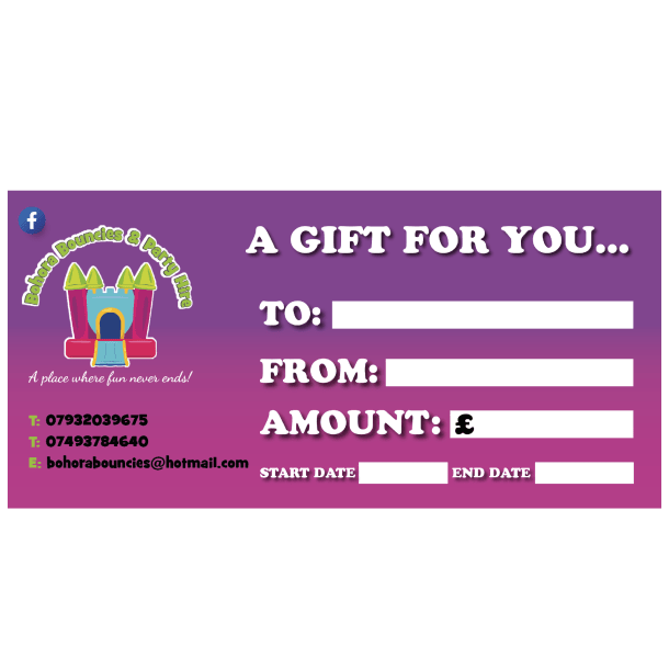 50 Pound Gift Voucher