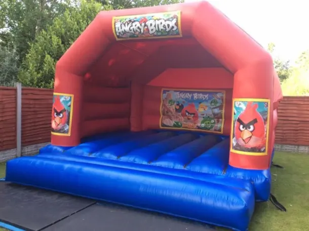 18ft X 15ft Blue And Red Castle - Angry Birds Theme