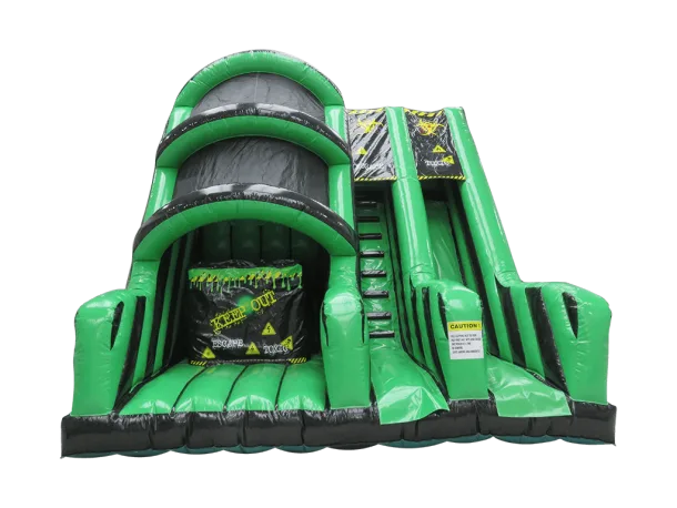Toxic Inflatable Base Jump With Slide