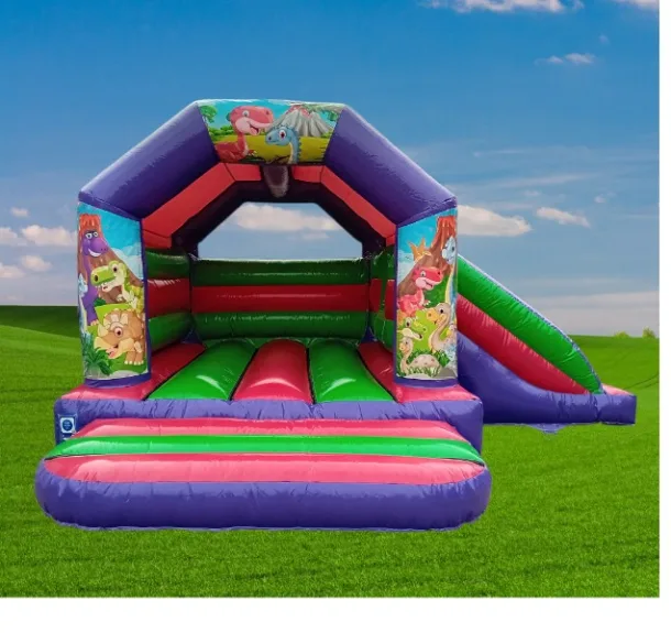 Purple Themed Side Slide - Dinosaur