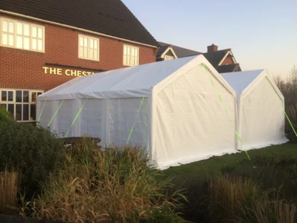 Public Event Tents - Two X Marquees 8m X 4m Joined