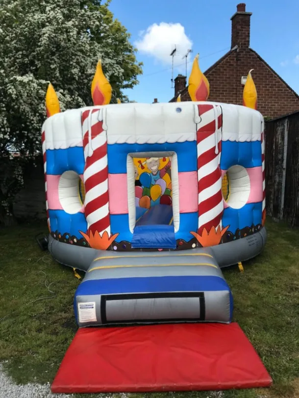 Birthday Cake Bouncy Castle