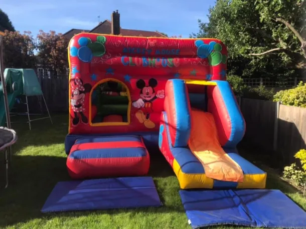 12x16ft Mickeys Club House Bouncy And Slide