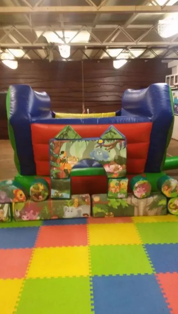 Jungle Themed Soft Play And Inflatable Skip