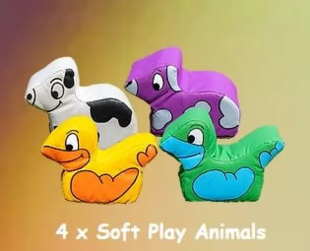 4 X Soft Play Animals