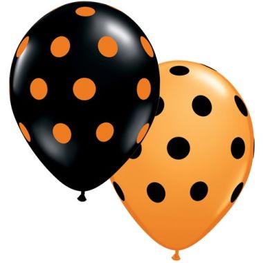 Polka Dot 11inch Latex Balloons Pk25