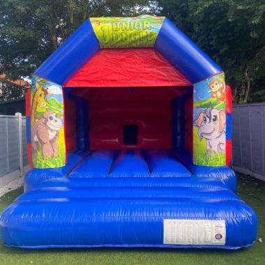 12x15 Blue And Red Jungle Bouncy Castle
