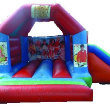 15ft X 17ft High School Musical Theme Slide Castle
