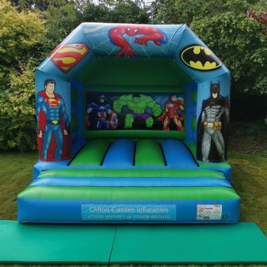 Superhero Bouncy Castle 13x13