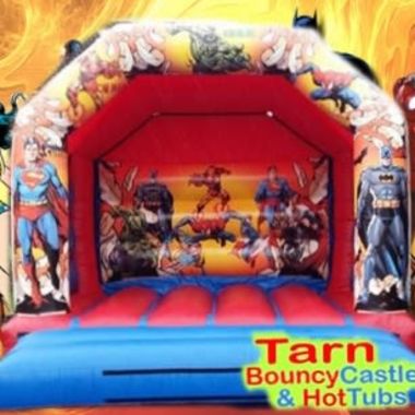 Super Heroes Disco Bouncy Castle
