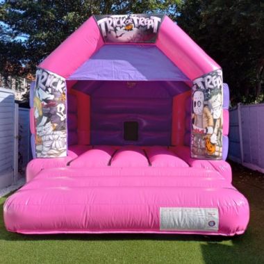 12x15 Pink And Purple Halloween Bouncy Castle